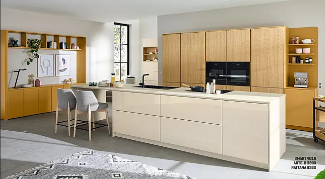 Rattana 8360 Gavi Eiche gebeizt/ Smartglas 4016 Creme