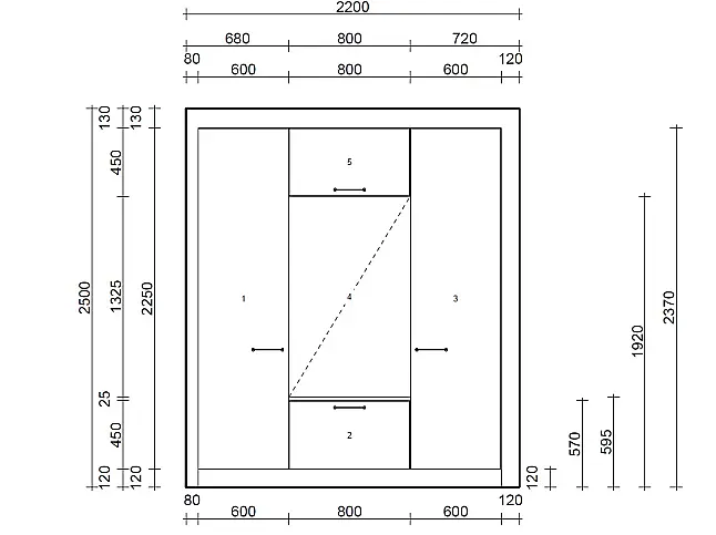 Nolte Garderobe 200 cm Neu&amp;OVP Manhattan Uni Sahara &amp; Vulkaneiche