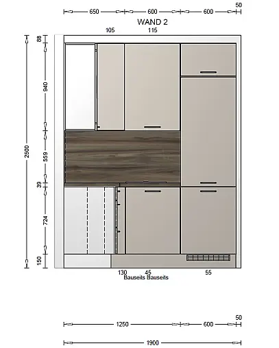 Musterküche im Abverkauf – moderne Eleganz in Sandbeige Hochglanz
