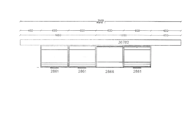 Exklusive Wohnwand / Sideboard / TV-Board - LED-Beleuchtungen