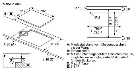 Siemens  iQ500 Autarkes Glaskeramik Kochfeld, Glaskeramik, 80 cm breit