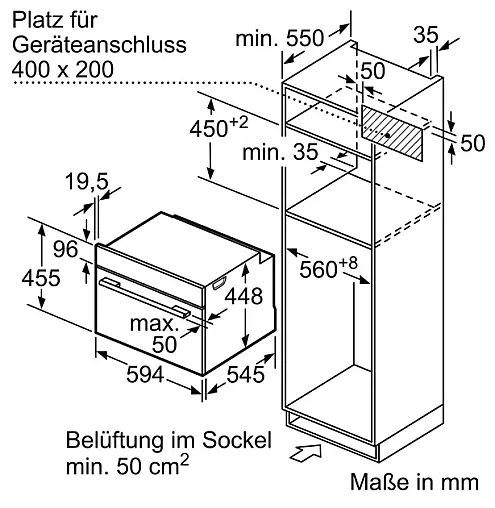 Einbau-Mikrowelle mit Dampfgarfunktion originalverpackt