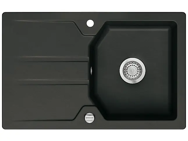 Keramikspüle schwarz matt, Lagerware