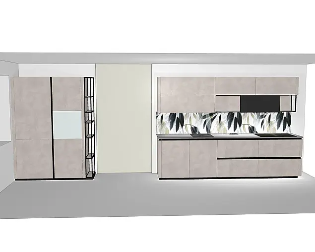 Elba Schiefersand  mit Neolith Keramik Arbeitsplatte