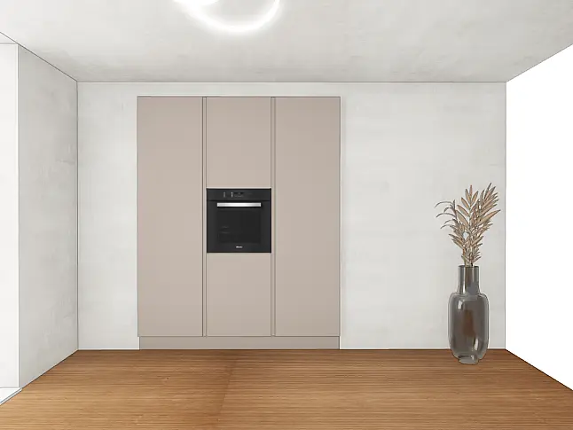 mit Quarzstein-Arbeitsplatte und Geräten von Bora und Miele