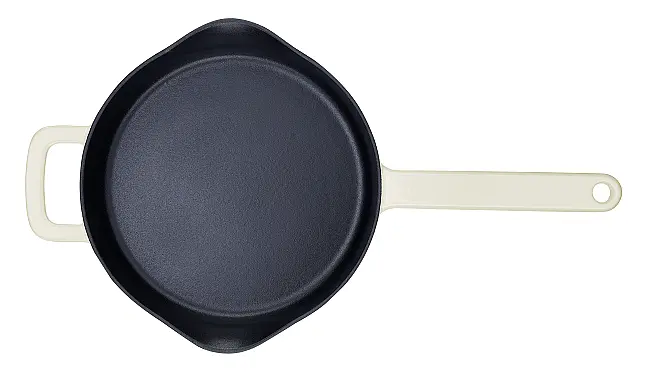 Fissler Moments Collection Gusseisen Pfanne 26 cm Elfenbeinweiß