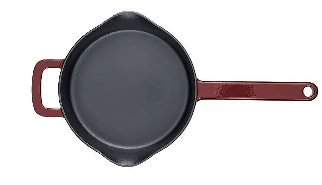 Fissler Moments Collection Gusseisen Pfanne 26 cm Burgunderrot