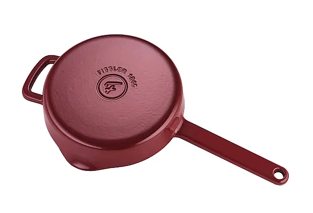 Fissler Moments Collection Gusseisen Pfanne 26 cm Burgunderrot