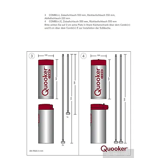Quooker Fusion Square mit COMBI+ Reservoir Voll-Edelstahl 22+FSRVS