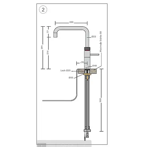Quooker Fusion Square mit COMBI+ Reservoir Voll-Edelstahl 22+FSRVS
