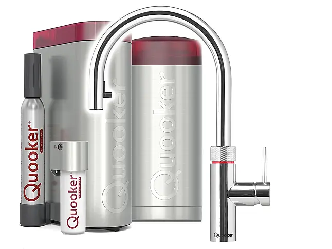 Quooker COMBI &amp; CUBE | Flex CHR (verchromt glänzend) inkl. Cube-Filter