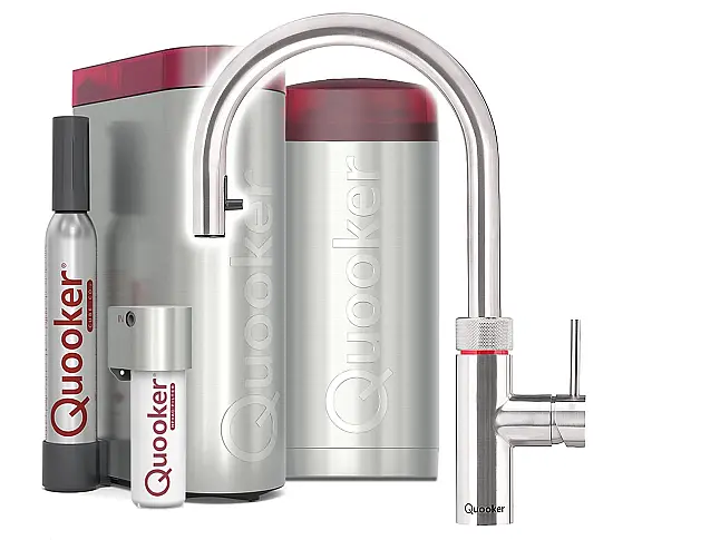 Quooker COMBI &amp; CUBE | Flex RVS (Voll-Edelstahl) inkl. Cube-Filte