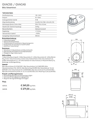 Bora Einbau Vakuumierer