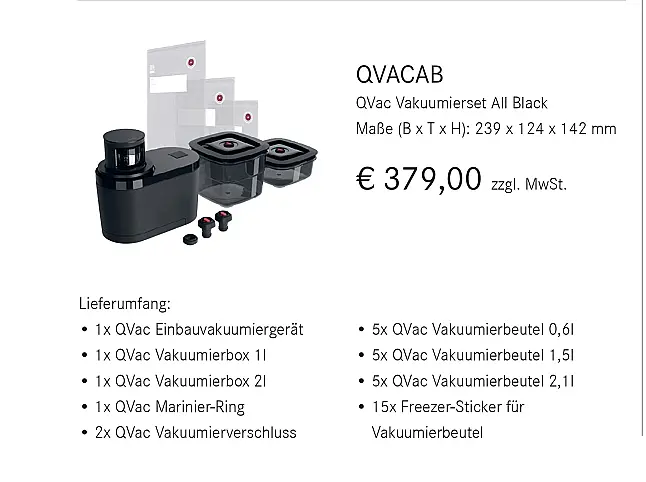 Bora Einbau Vakuumierer