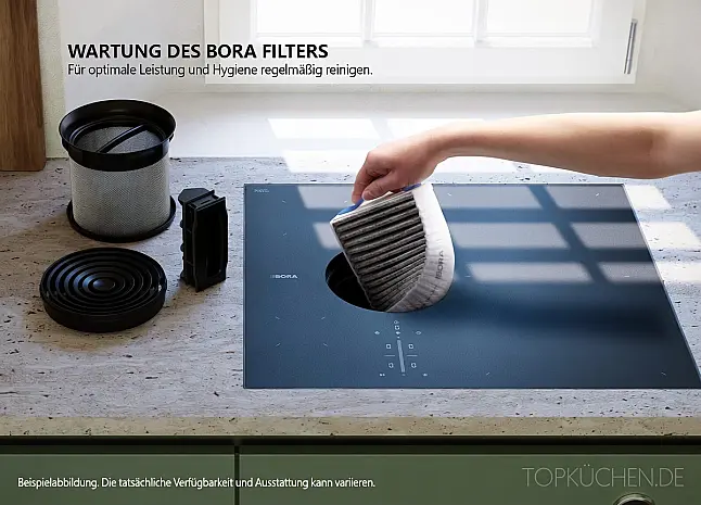 XPure Rough (Matt) Induktionskochfeld mit integriertem Abzug – Extra kompakt &amp; innovativ