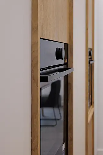 Einbauküche im Japandi-Stil mit Dekton-APL
