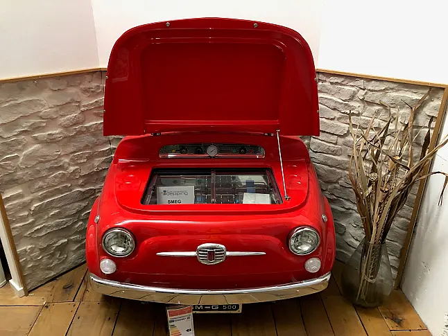 Smeg FIAT 500 Kühlschrank ROT