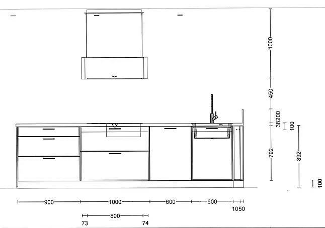 Einbauküche Nobilia 945 Easytouch am Standort Frankenberg F 7