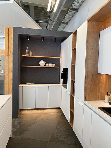 Easytouch Lacklaminat Alpinweiß mit Eiche Sierra Elementen