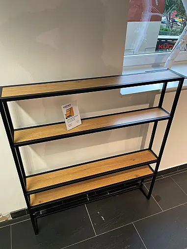 Nischenregal in Onyx Schwarz und Asteiche Natur