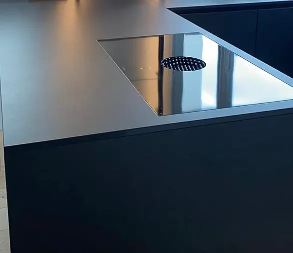 BORA ® PURE PUXU Flächeninduktionskochfeld mit integriertem Kochfeldabzug