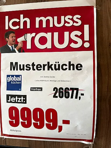Küchenzeile mit Insel von Global Küchen