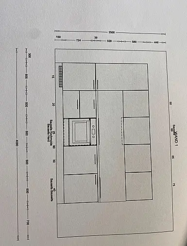 Zeitlose Küchenzeile in schwarz supermatt