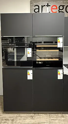 Marken Einbauküche, Küche Schwarz matt, komplett mit E-Geräten, Sofort Verfügbar!