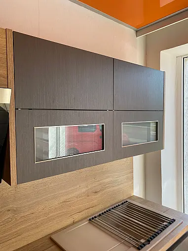 Grifflose Designküche in Face Copper &amp; Eiche Gold-Braun – Modernität mit Charakter