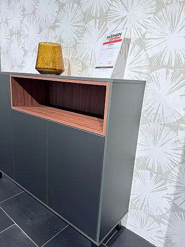 Elementa Concept130 Sideboard in Grün Metallic &amp; Walnuss Natur