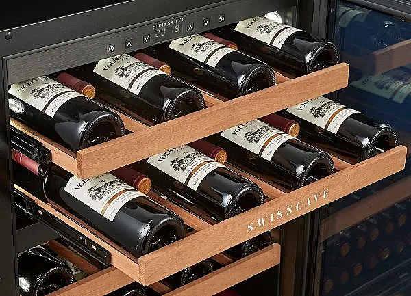2-Zonen Weinkühlschrank für Küchenunterbau | 40 Flaschen | 82cm