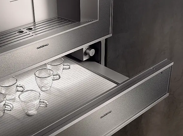Premium Einbaugerät zum Warmhalten, Vorwärmen und Niedertemperaturgaren im eleganten Design