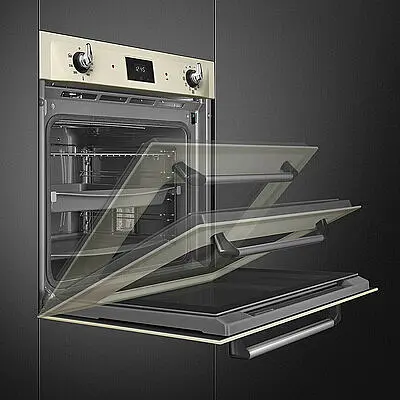 Backofen SMEG Pyrolyse Victoria Creme Galileo
