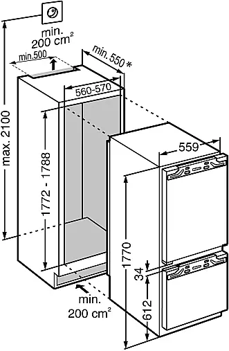 Liebherr integrierbarer Einbaukühlschrank