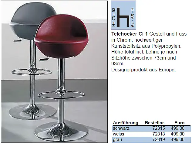 Hochwertiger Teleskop-Hocker