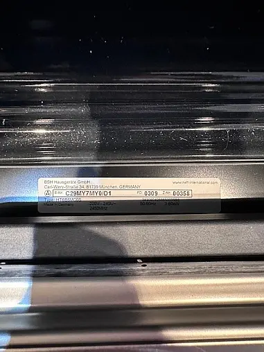 Urban Steingrau/Eiche Schwarz furniert Nero Assoluto Waterjet