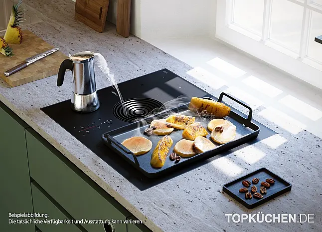 XPure Rough (Matt) Induktionskochfeld mit integriertem Abzug – Extra kompakt &amp; innovativ