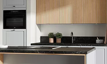 Küche in Grau und Holz - Rotpunkt Trends