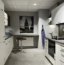 Weiß Matt / Marmor Scuro Nachbildung