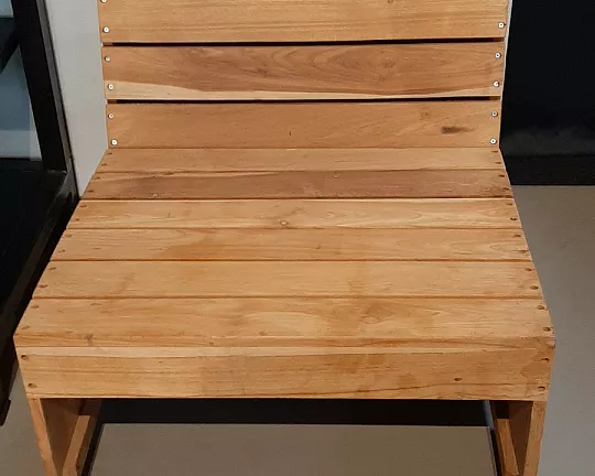 Massivholz - Lounge Sessel aus Teak Holz geölt