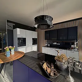 Ultramarin samtmatt/Glas matt kristallgrau