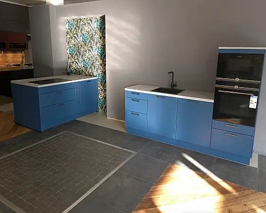 Moderne - schlichte - Mattlackküche - Porto Selection - Ocean Mattlack