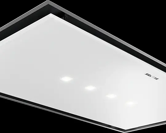 Steuerung per Fernbedienung, IQdrive- Motor - LR97CBS20 Deckenlüfter Siemens, IQ500, 90 cm, Glas Weiß