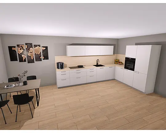 Designküche - modern und individuell inkl. hochwertiger Neff Geräte - Zerox FM - Kunststoff matt