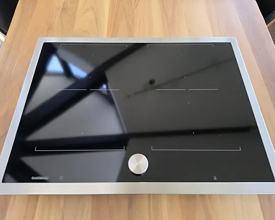 Induktionskochfeld mit Flex-Zonen B.70cm, massiver Edelstahlrahmen umlaufend, - CI272110