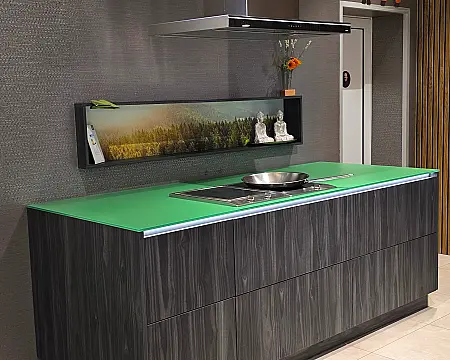 Häcker AV 1098-GL Okobo schwarzgrau · Kücheninsel für Ihr Zuhause oder Partyraum