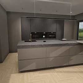 Design Küche mit Steinarbeitsplatte