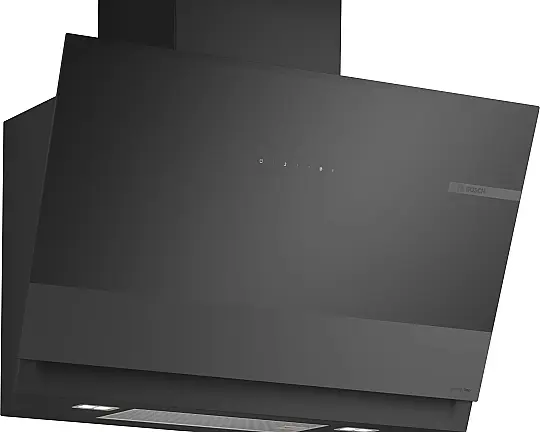 Wandesse 80 cm Klarglas schwarz bedruckt, schwarz - DWK81AN65