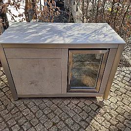 Outdoor Schrank inkl. Barbecue Kühlschrank und Abdeckhaube (Vorführgerät)