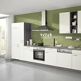Neue Pino Küche mit Bosch Geräten nur 2 Wochen Lieferzeit Küchenzeile 247 Weiß 730
